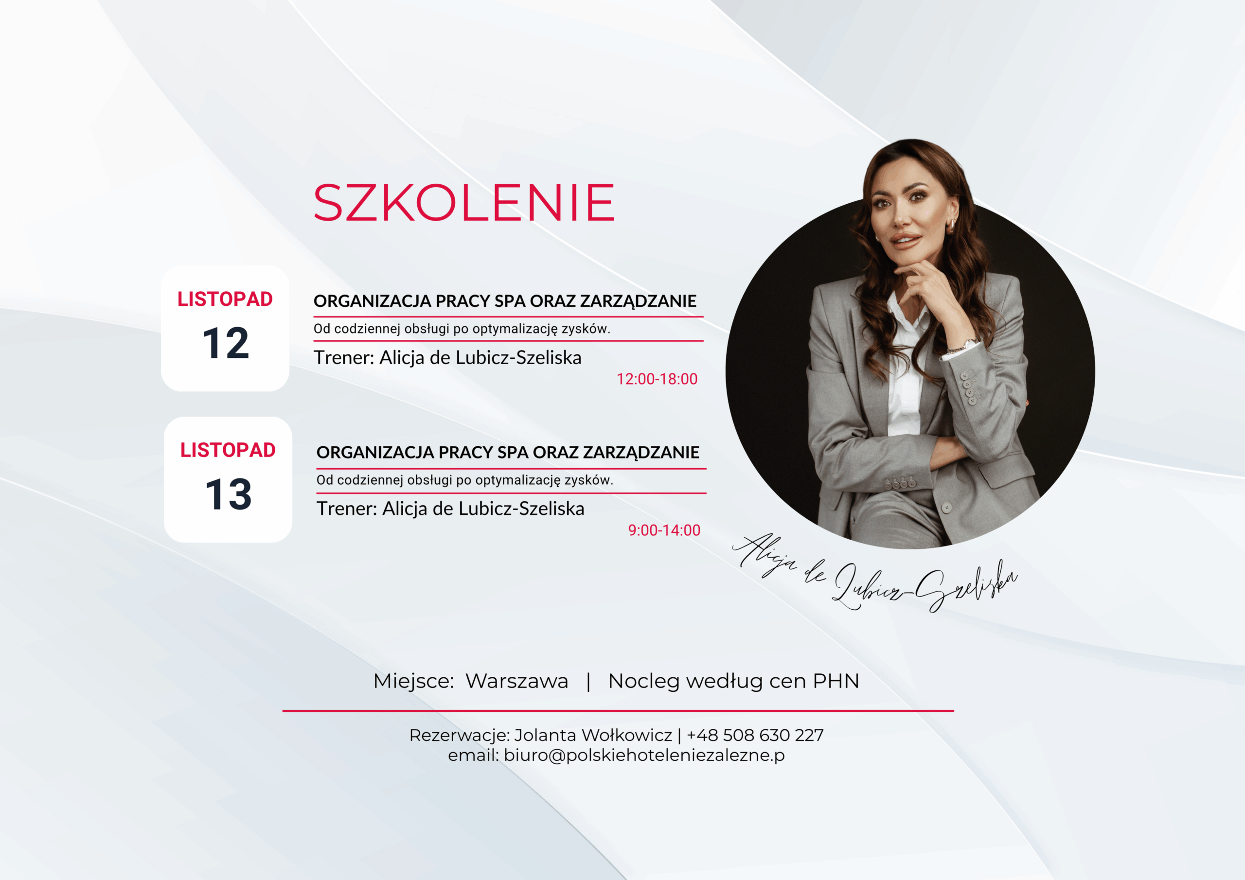 Harmonogram szkoleń